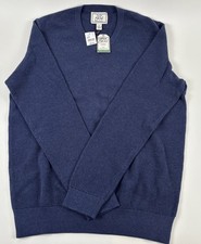 Jos A. Bank 1905 NWT Mens Sz Medium Navy Long Sleeve 100 Cotton Sweater