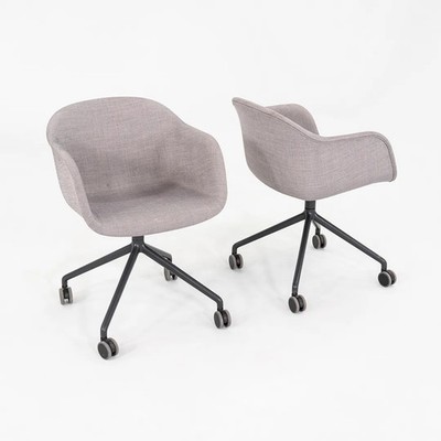 2020s Iskos-Berlin for Muuto Fiber Swivel Desk Chair in Grey Fabric 8x Available