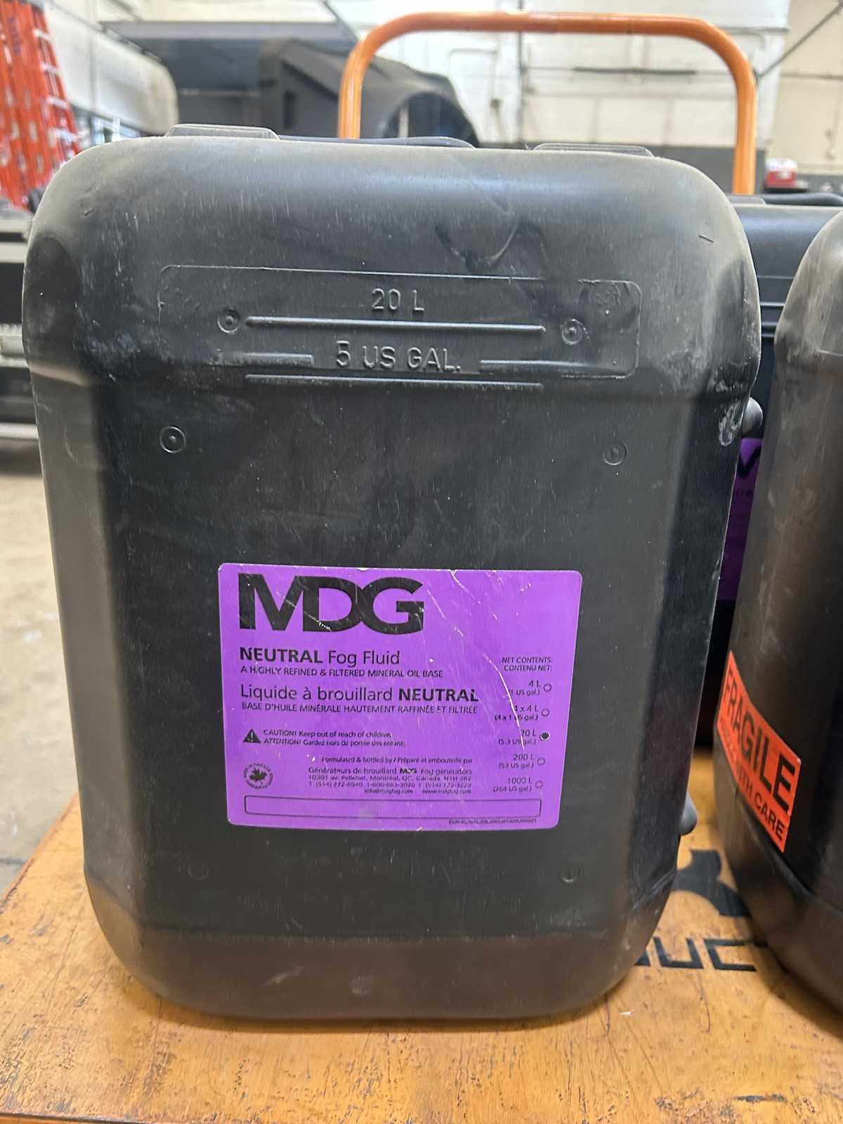 MDG Neutral Fog Fluid 20L / 5gal MDGNFC20