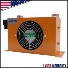 Hydraulic Air Cooler AH0608T-CA Air-cooled Oil Radiator DC12V 1.8KW 60L/min