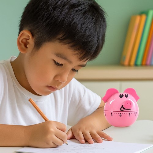 60 Minutes Visual Analog Timer Countdown Clock Time Management Kid Adult Tools\ - Picture 4 of 8