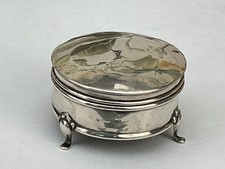 A Small Antique Solid Silver Jewellery Casket, Birmingham 1910