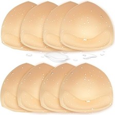 Waterproof Bathing Suit Inserts 4 Pairs Push Up Bra Pads Inserts Removable fo...