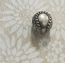 Pandora Sterling Silver Baseball Ball Charm Bead
