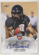 2012 Leaf Young Stars Auto Chris Givens #CG1 Auto 0dh9