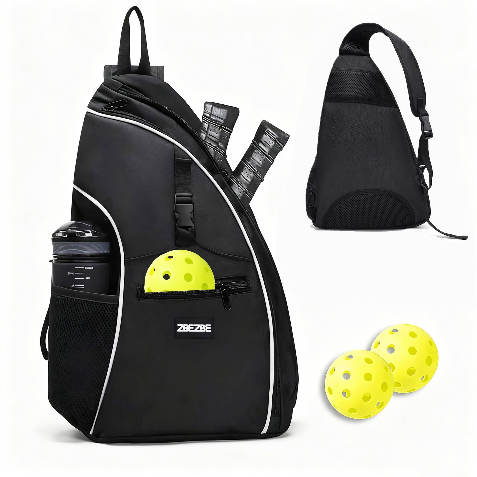 Pickleball Backpack with Water Bottle Holder Unisex