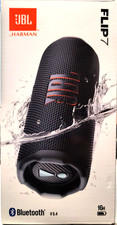 JBL Flip 7 Portable Waterproof Bluetooth Speaker (Black) NEW FREE FAST SHIP