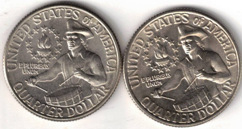 1976-D+P 25 Cent Brilliant Uncirculated Two Coins! - Picture 1 of 2