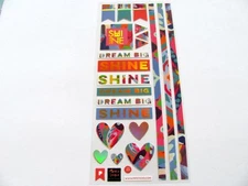 Pipsticks Shine by Sareka Unique Dream Big Metallic Collector Sticker Sheet