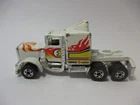 Vintage Hot Wheels Blackwall - LONG SHOT Semi Truck Cab (White)