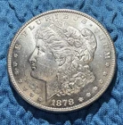 New Listing1878-S Morgan Silver Dollar BU 90% Silver San Francisco US Mint Coin