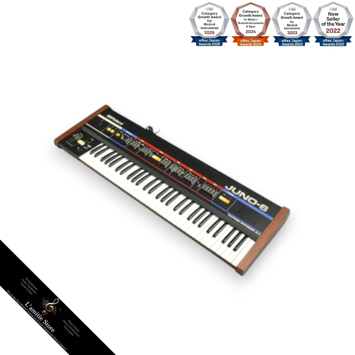 希少　ローランド　アナログ・シンセサイザー「JUNO-6」 Roland Juno-6 Analog Keyboard Synthesizer for sale online | eBay