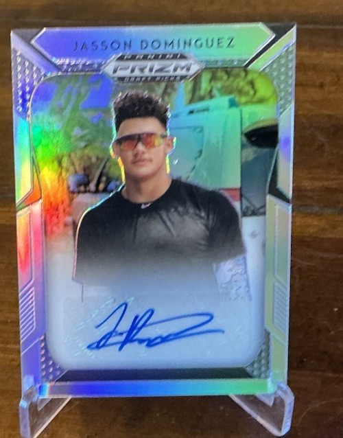 2019 Panini Prizm Draft Picks Silver Prizm #122 Jasson Dominguez Auto