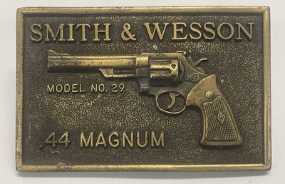 Smith & Wesson Model No. 29 .44 Magnum Western Bronze Antique Finish Belt Buckle
