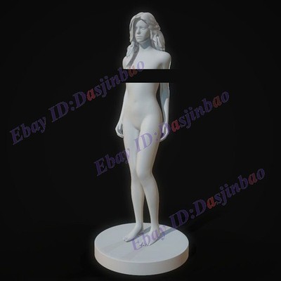 Beautiful Naked Woman 1/8 1/4 1/3 1/2 3D Print Model Kit Unpainted Unassembled