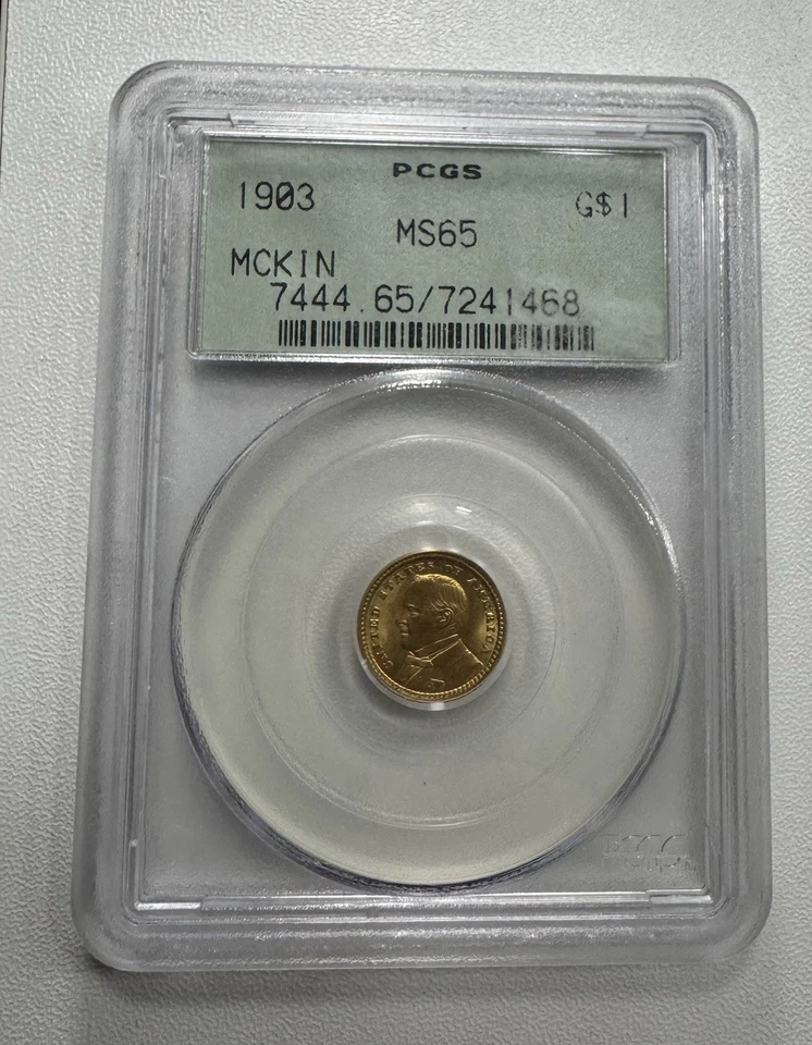 1903 McKinley Gold G$1 PCGS MS65 - Image 2 of 3