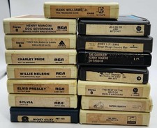 Lot Of 15 Vintage Country/Pop 8-Track Tapes 1970s-1980s UNTESTED
