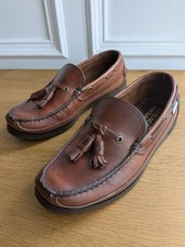 Mocassini da barca Sebago Ketch da uomo in pelle cerata marrone nappa - UK 6 EU 39,5