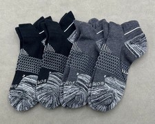 BOMBAS 4 Pairs Men's Lightweight Running Ankle Socks Size Large 9.5-13 Mix