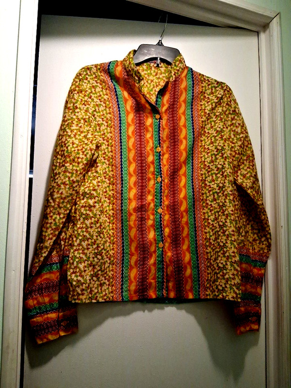 Hippie Boho Colorful Large Blouse