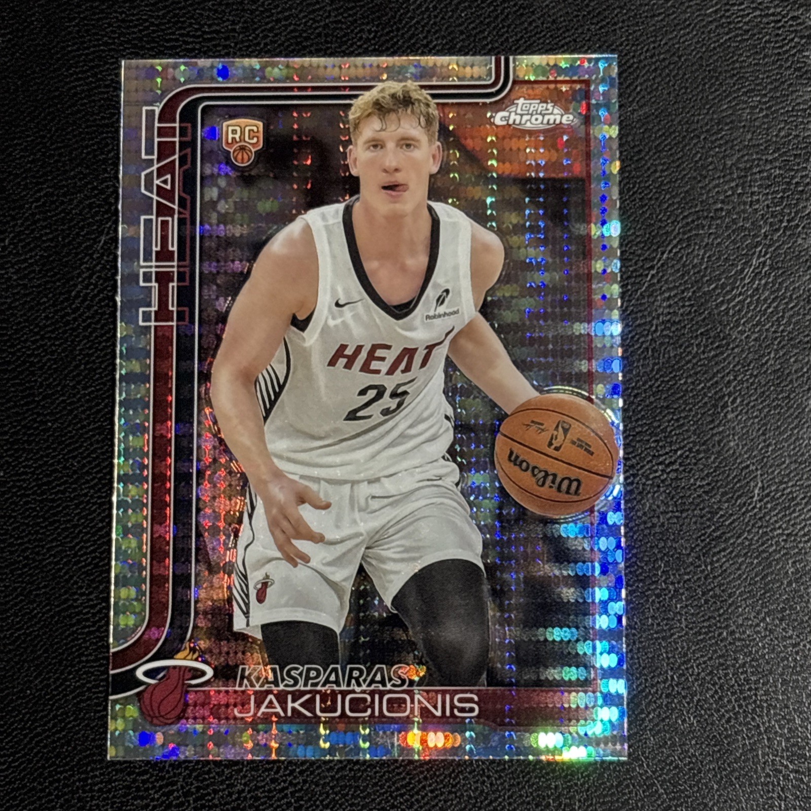 Kasparas Jakucionis RC 2025-26 Topps Chrome Basketball Rookie X-Fractor #270