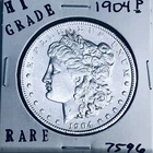 1904 P MORGAN SILVER DOLLAR HI GRADE GENUINE U.S. MINT RARE COIN 7596