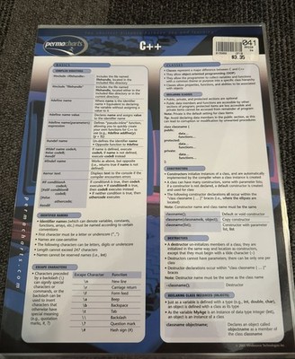 Permacharts Quick Reference Guide C++