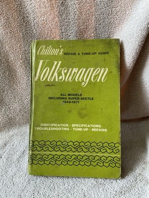 Chilton's Volkswagen Repair Tune Up Guide 1949-1971 All Models Hardcover
