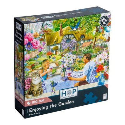 Das Haus der Puzzles, Genießen Sie den Garten, GROSSES 500-teiliges Puzzle