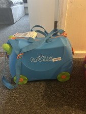Trunki Kids Ride-On Suitcase Pink and Blue, Complete Set