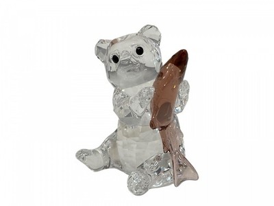Swarovski Figur 5698504 Encounters Bär mit Fisch 6,5 cm. Top Zustand