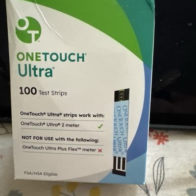 1000  One Touch  Ultra Glucose Test Strips Exp Date 9/2026.. 10x100 Mint