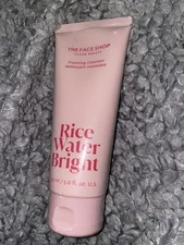 The Face Shop Rice Water Bright Foaming Facial Cleanser, 5 fl oz EXP 01/2027