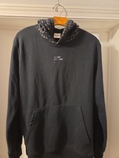 Jack  Jones Hoodie Mens Large Black Crafted Quality 90 Graphic Pullover Fleece