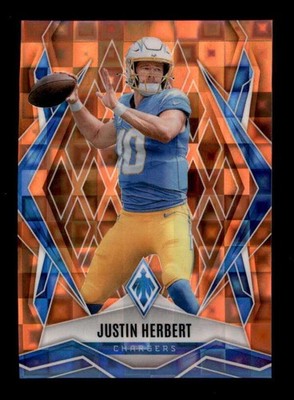 JUSTIN HERBERT 2025 PANINI PHOENIX #58 ORANGE PANDORA PARALLEL #132/189 BG1841
