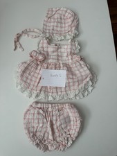 3-6 Months Baby Girl Outfit Set Pink White Anglais Frilly Outfit