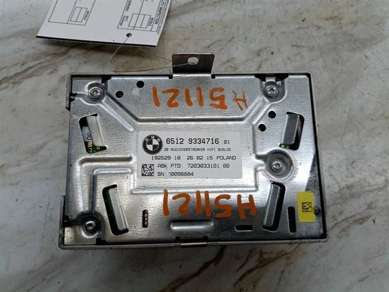 BMW 320I 2015 amplificador de sistema de audio HiFi 65129334716 Foto 3 de 4