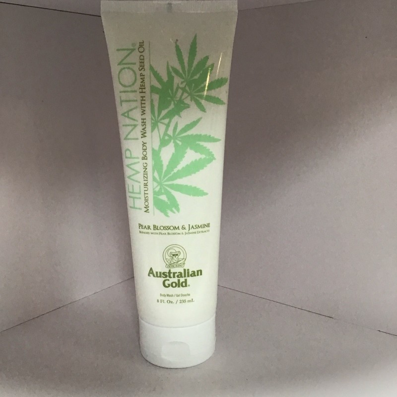 Australian gold hemp nation moisturizing body wash with hemp seed oil pear bloss