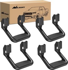 Universal Side Step Slip-proof Aluminum Side Hoop Steps Nerf Bars Assembly 4 Pcs