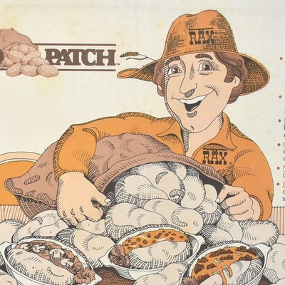 1980s Rax Roast Beef Stroganoff Restaurant Potato Patch Skins Bacon Nacho Cheese