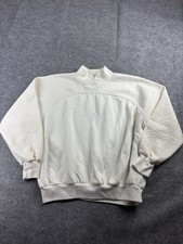 VTG Choices From Gitano Womans M/L Cream Mock Neck Pullover Sweatshirt Retro 90s