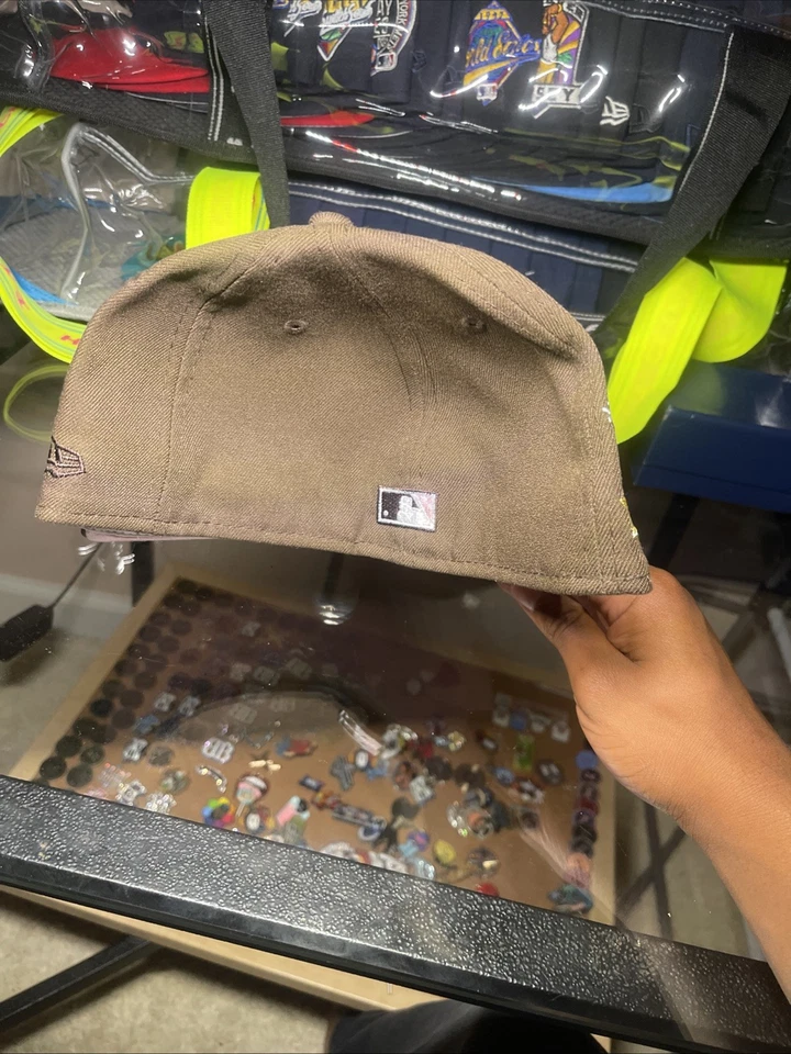 New Era Chicago Cubs 1990All-Star Game Fitted Hat BrownPink UV - Image 3 of 4