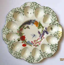 Anthropologie Eden Deviled Egg Platter Plate