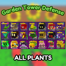 Stock Clearance Garden Tower Defense Roblox All Plants / Units