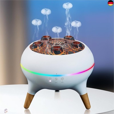 Aroma Diffuser mit LED Dynamischer Quallen, 250mL Quallen Luftbefeuchter mit 7