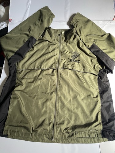 Soffe USMC Marine Jacket Men’s Size XL Green Military Reflective Coat US