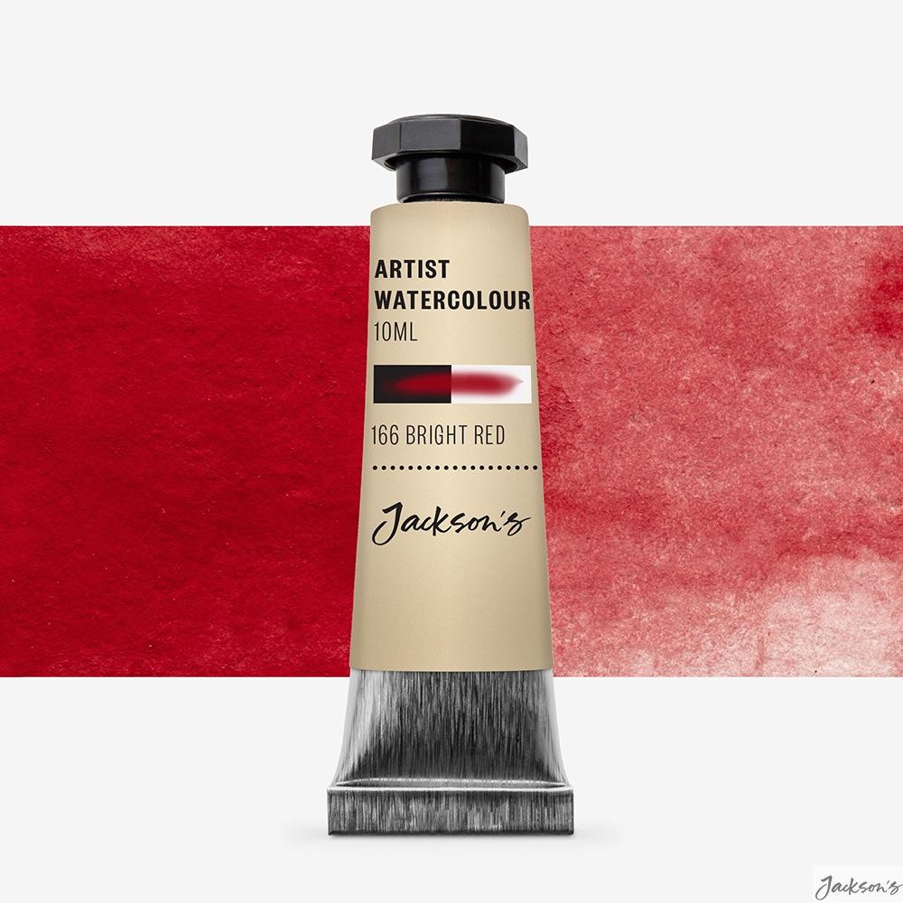 Jackson's : Artist Watercolour Paint : 10ml : Bright Red : Tube of Highly Pig...