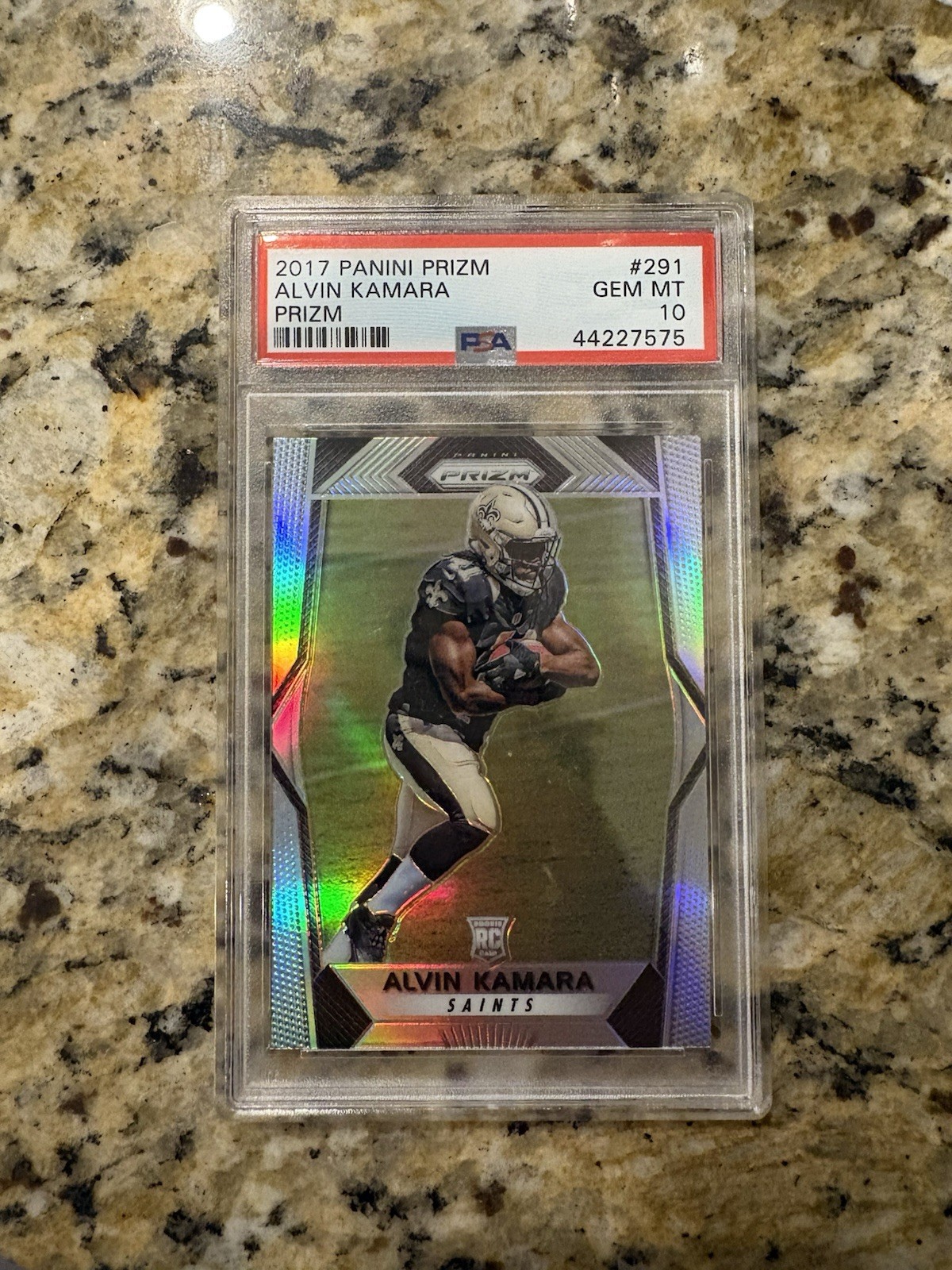 2017 Panini Silver Prizm #291 Alvin Kamara New Orleans Saints RC Rookie PSA 10