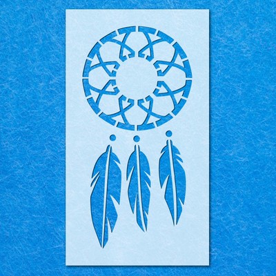 Traumfänger Spirituelle Federn Schablone, Mylar Airbrush Malerei Wandbild