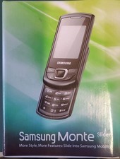 Samsung GT-E2550 Monte Slider-Handy Schwarz mit original Verpackung